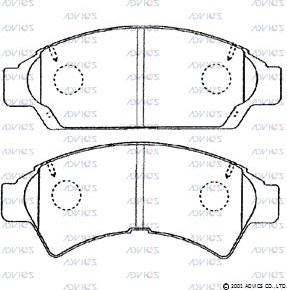 Advics SN641 - Set placute frana,frana disc aaoparts.ro