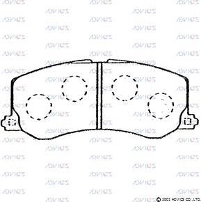 Advics SN652P - Set placute frana,frana disc aaoparts.ro