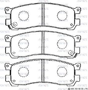 Advics SN657P - Set placute frana,frana disc aaoparts.ro