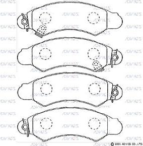 Advics SN681P - Set placute frana,frana disc aaoparts.ro