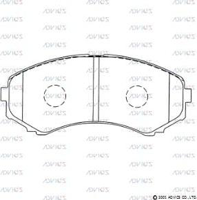 Advics SN116 - Set placute frana,frana disc aaoparts.ro