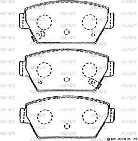 Advics SN842P - Set placute frana,frana disc aaoparts.ro