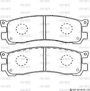 Advics SN847 - Set placute frana,frana disc aaoparts.ro