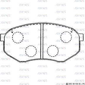 Advics SN245 - Set placute frana,frana disc aaoparts.ro