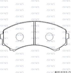 Advics SN281P - Set placute frana,frana disc aaoparts.ro