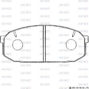 Advics SN272 - Set placute frana,frana disc aaoparts.ro