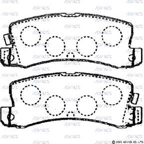 Advics SN747P - Set placute frana,frana disc aaoparts.ro