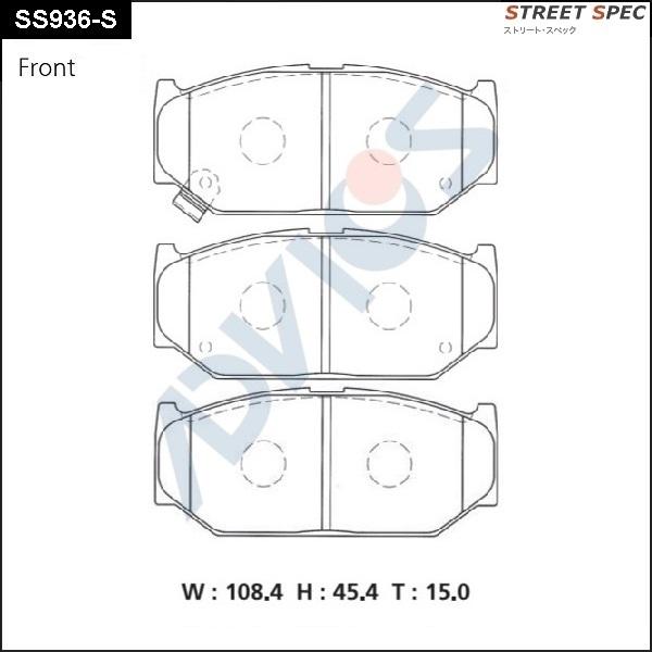 Advics SS936-S - Set placute frana,frana disc aaoparts.ro