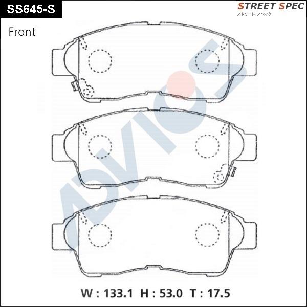 Advics SS645-S - Set placute frana,frana disc aaoparts.ro