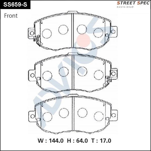ADVICS SS659-S - Set placute frana,frana disc aaoparts.ro