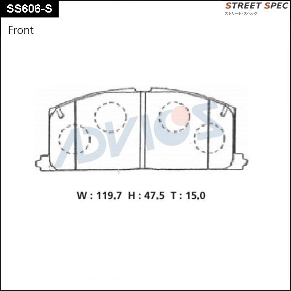 Advics SS606-S - Set placute frana,frana disc aaoparts.ro