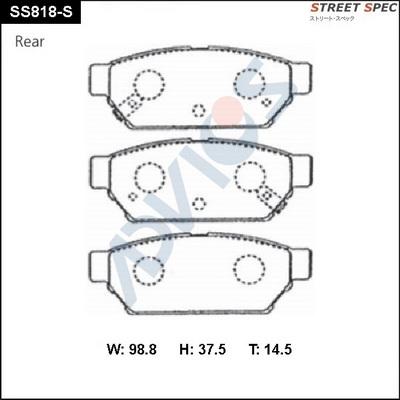 Advics SS818-S - Set placute frana,frana disc aaoparts.ro