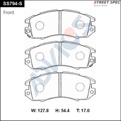 Advics SS794-S - Set placute frana,frana disc aaoparts.ro