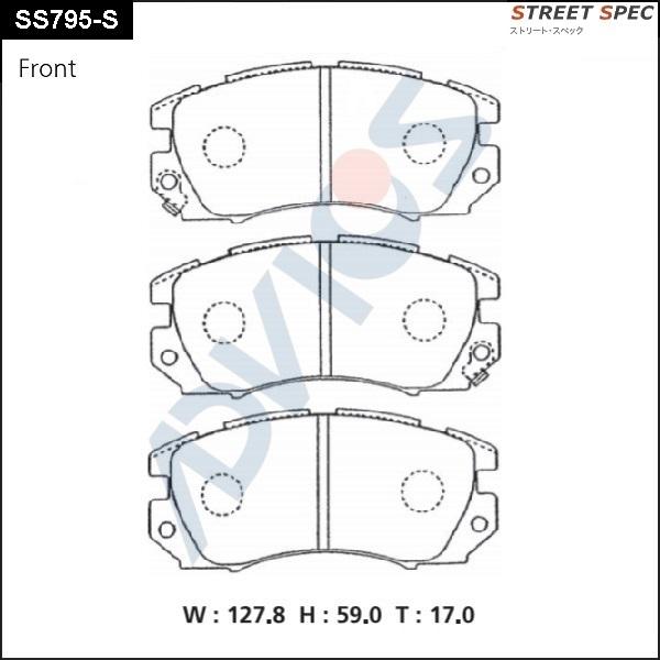 Advics SS795-S - Set placute frana,frana disc aaoparts.ro