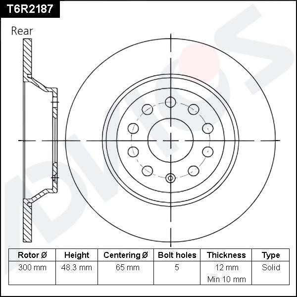 Advics T6R2187 - Disc frana aaoparts.ro