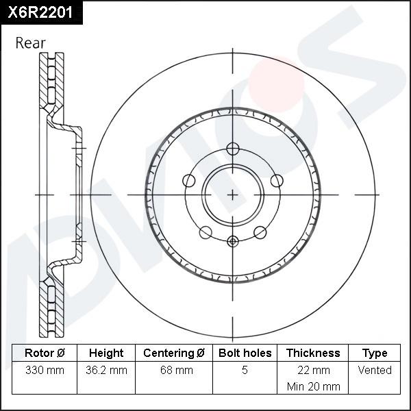 Advics X6R2201 - Disc frana aaoparts.ro