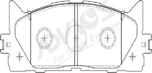 ADVICS-SEA A1N154Y - Set placute frana,frana disc aaoparts.ro