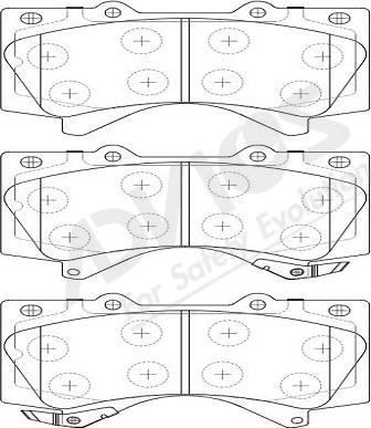 ADVICS-SEA A1N156Y - Set placute frana,frana disc aaoparts.ro