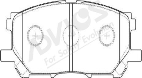 ADVICS-SEA A1N110Y - Set placute frana,frana disc aaoparts.ro