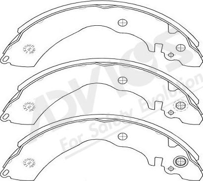 ADVICS-SEA A8N012Y - Set saboti frana aaoparts.ro