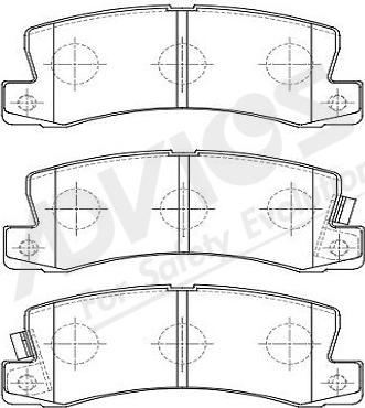 ADVICS-SEA A2N094Y - Set placute frana,frana disc aaoparts.ro