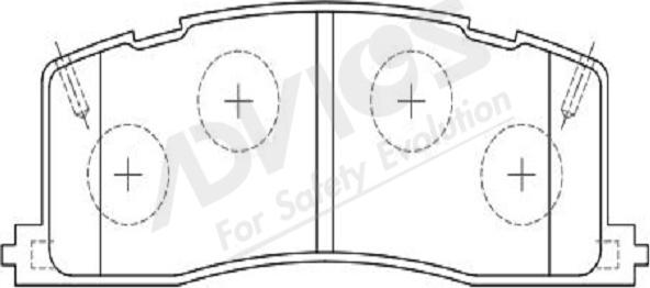 ADVICS-SEA A2N047Y - Set placute frana,frana disc aaoparts.ro