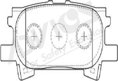 ADVICS-SEA A2N111Y - Set placute frana,frana disc aaoparts.ro