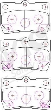 ADVICS-SEA A2N118Y - Set placute frana,frana disc aaoparts.ro