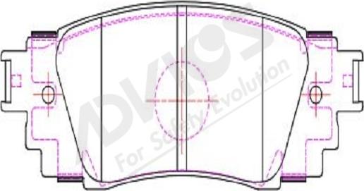 ADVICS-SEA A2N287Y - Set placute frana,frana disc aaoparts.ro