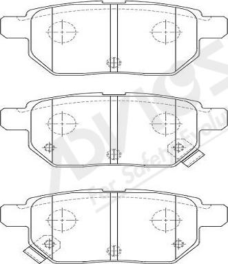 ADVICS-SEA A2N232Y - Set placute frana,frana disc aaoparts.ro