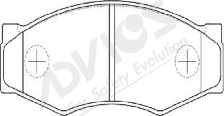 ADVICS-SEA B1N003Y - Set placute frana,frana disc aaoparts.ro
