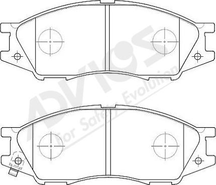 ADVICS-SEA B1N037Y - Set placute frana,frana disc aaoparts.ro