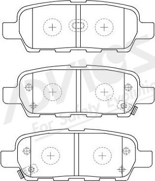 ADVICS-SEA B2N064Y - Set placute frana,frana disc aaoparts.ro