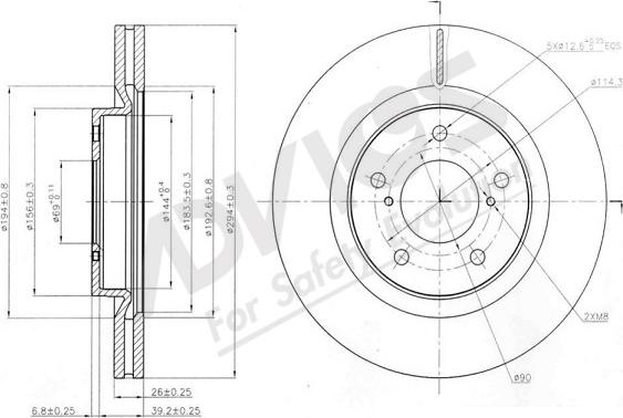 ADVICS-SEA D6F519 - Disc frana aaoparts.ro