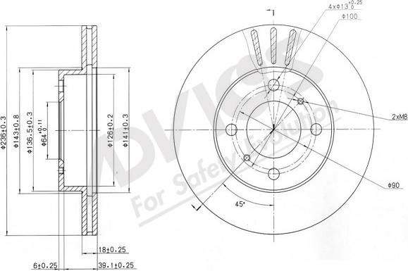 ADVICS-SEA D6F512 - Disc frana aaoparts.ro