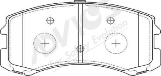 ADVICS-SEA D1N004Y - Set placute frana,frana disc aaoparts.ro