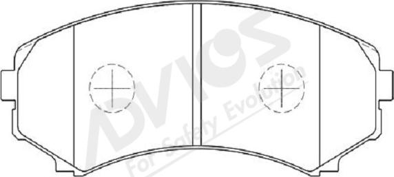 ADVICS-SEA D1N003Y - Set placute frana,frana disc aaoparts.ro