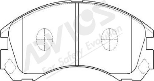 ADVICS-SEA D1N034Y - Set placute frana,frana disc aaoparts.ro