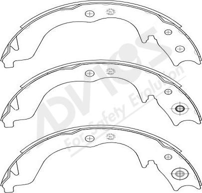 ADVICS-SEA D8N006Y - Set saboti frana, frana de mana aaoparts.ro