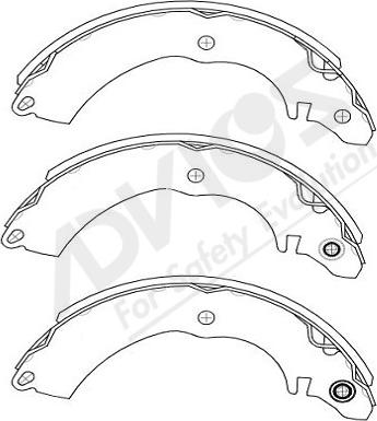 ADVICS-SEA D8N002Y - Set saboti frana aaoparts.ro