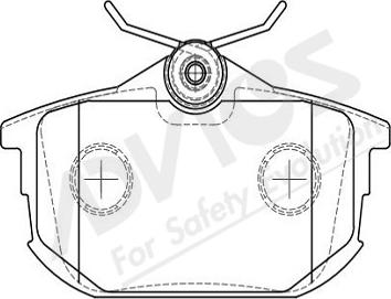 ADVICS-SEA D2N095Y - Set placute frana,frana disc aaoparts.ro