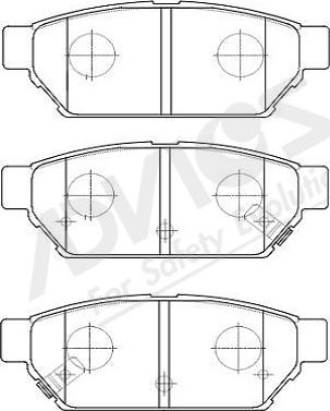 ADVICS-SEA D2N040Y - Set placute frana,frana disc aaoparts.ro