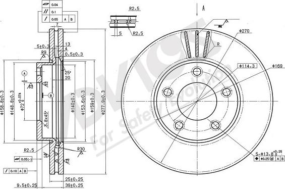 ADVICS-SEA E6F531 - Disc frana aaoparts.ro