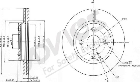 ADVICS-SEA E6F532 - Disc frana aaoparts.ro