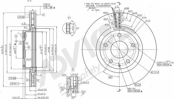 ADVICS-SEA E6F813 - Disc frana aaoparts.ro