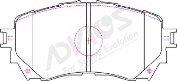 ADVICS-SEA E1N089Y - Set placute frana,frana disc aaoparts.ro