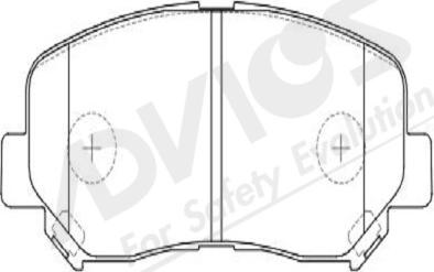 ADVICS-SEA E1N103Y - Set placute frana,frana disc aaoparts.ro