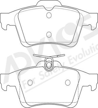 ADVICS-SEA E2N065Y - Set placute frana,frana disc aaoparts.ro