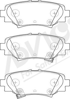 ADVICS-SEA E2N105Y - Set placute frana,frana disc aaoparts.ro