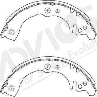 ADVICS-SEA G8N001Y - Set saboti frana aaoparts.ro